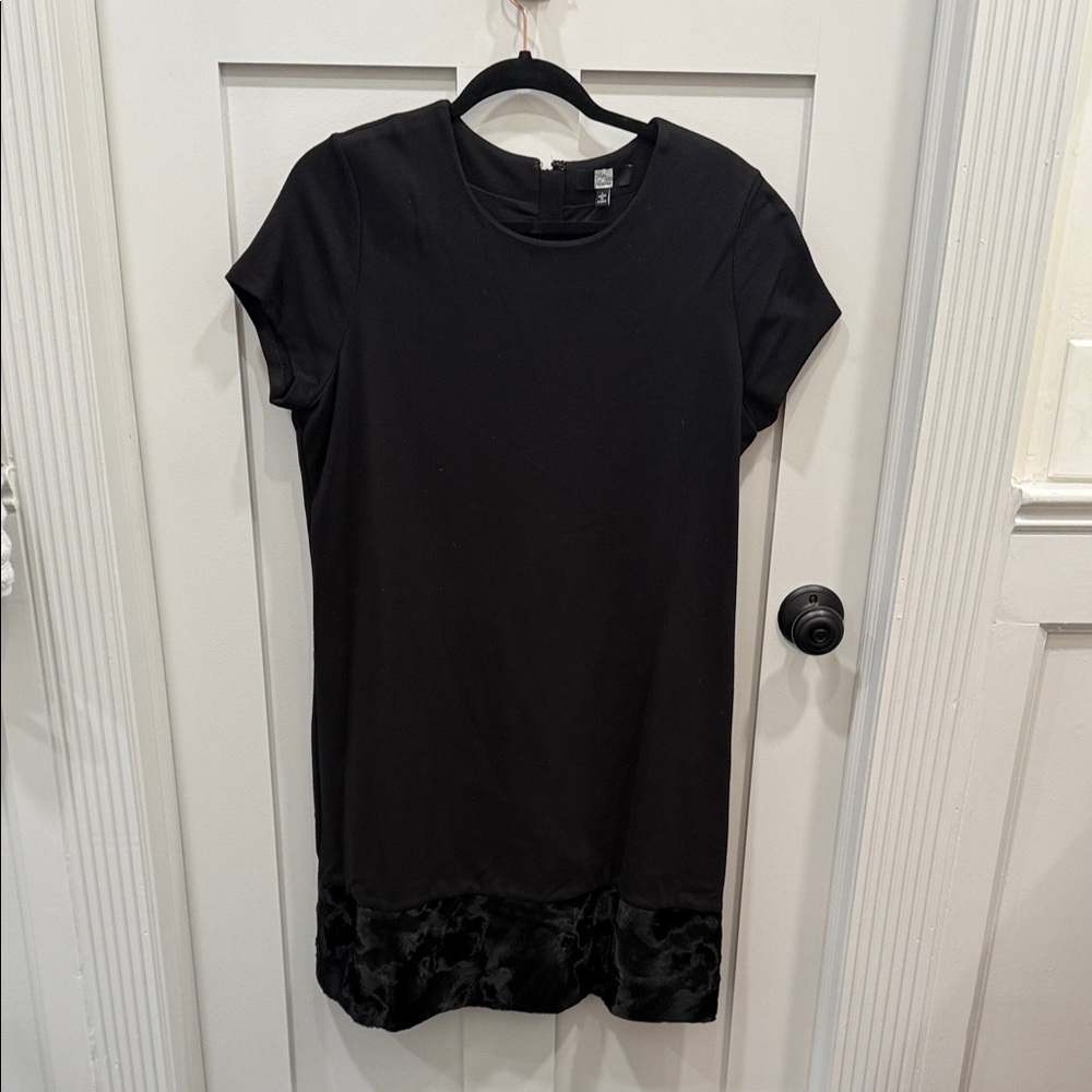 Saks Fifth Avenue Black Midi Dress